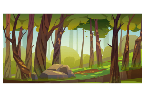 Cartoon Forest Background: Elevating Digital Storytelling with Whimsical Nature