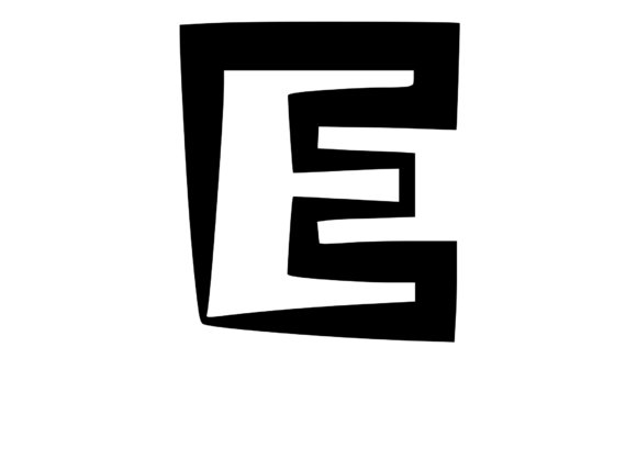 Cute and Bold Uppercase Mono Letter E: A Versatile Design Asset for Creators