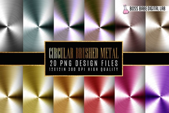 Elevating Digital Design with High-Resolution Circular Brushed Metal Textures