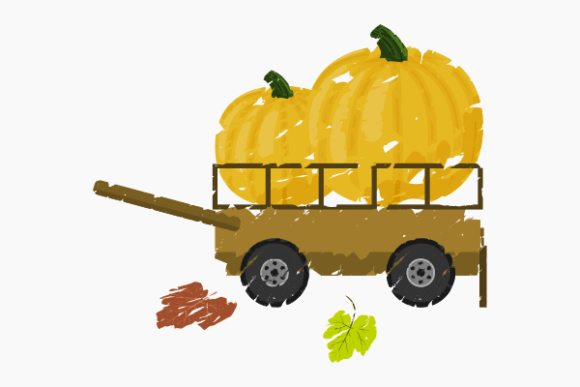 Elevating Seasonal Design with Brushed Thanksgiving Pumpkins in Wagon SVGs