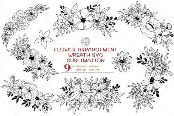 Integrating the 9 Flower Arrangement Wreath SVG Bundle into Your Creative Workflow