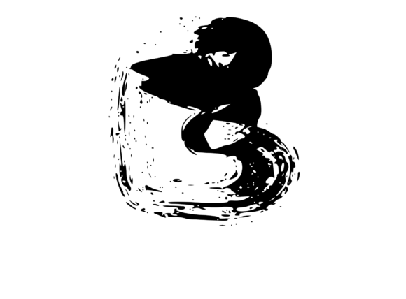 Messy and Rough Fat Brushed Mono E SVG
