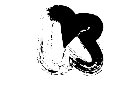Messy and Rough Fat Brushed Mono K: Bold Character